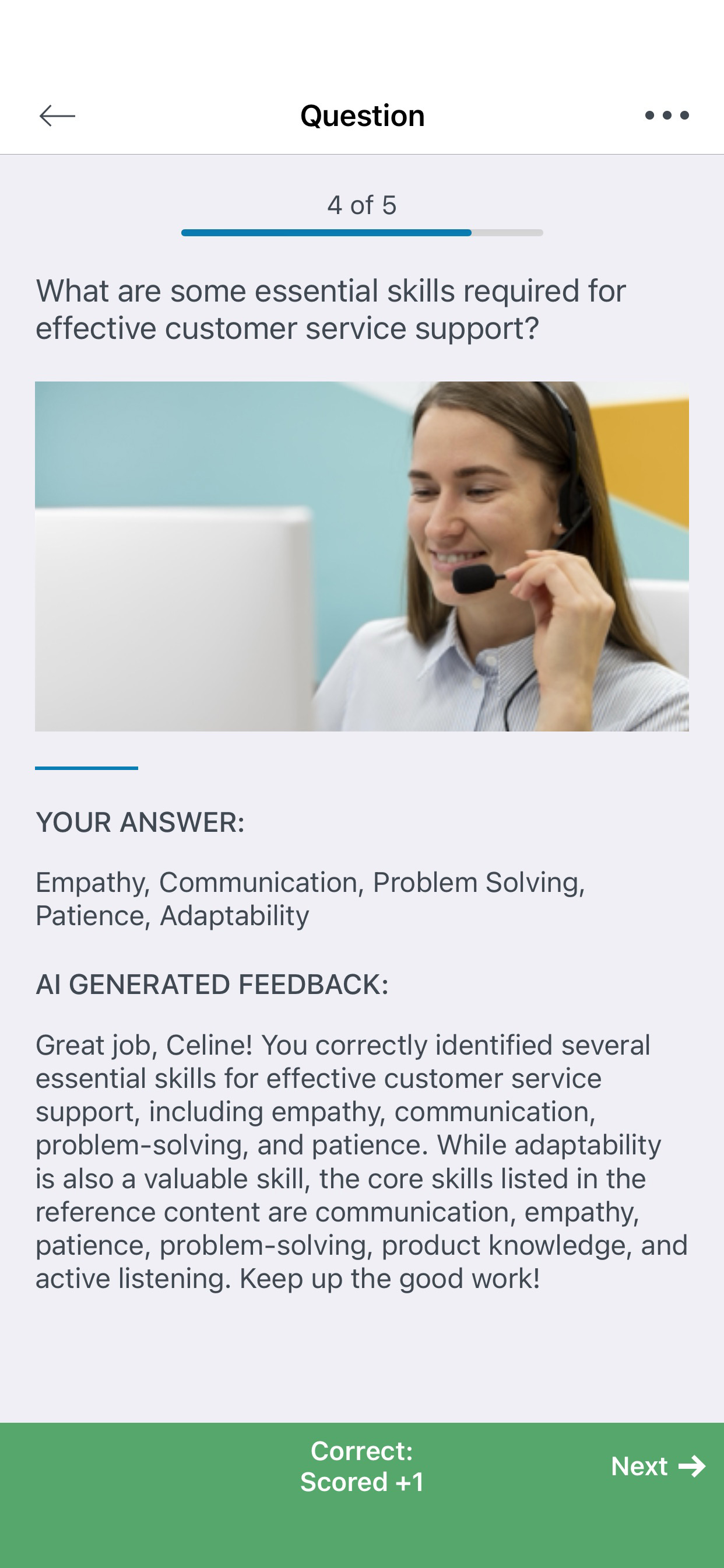 AI Feedback: Intelligent analysis and personalized guidance