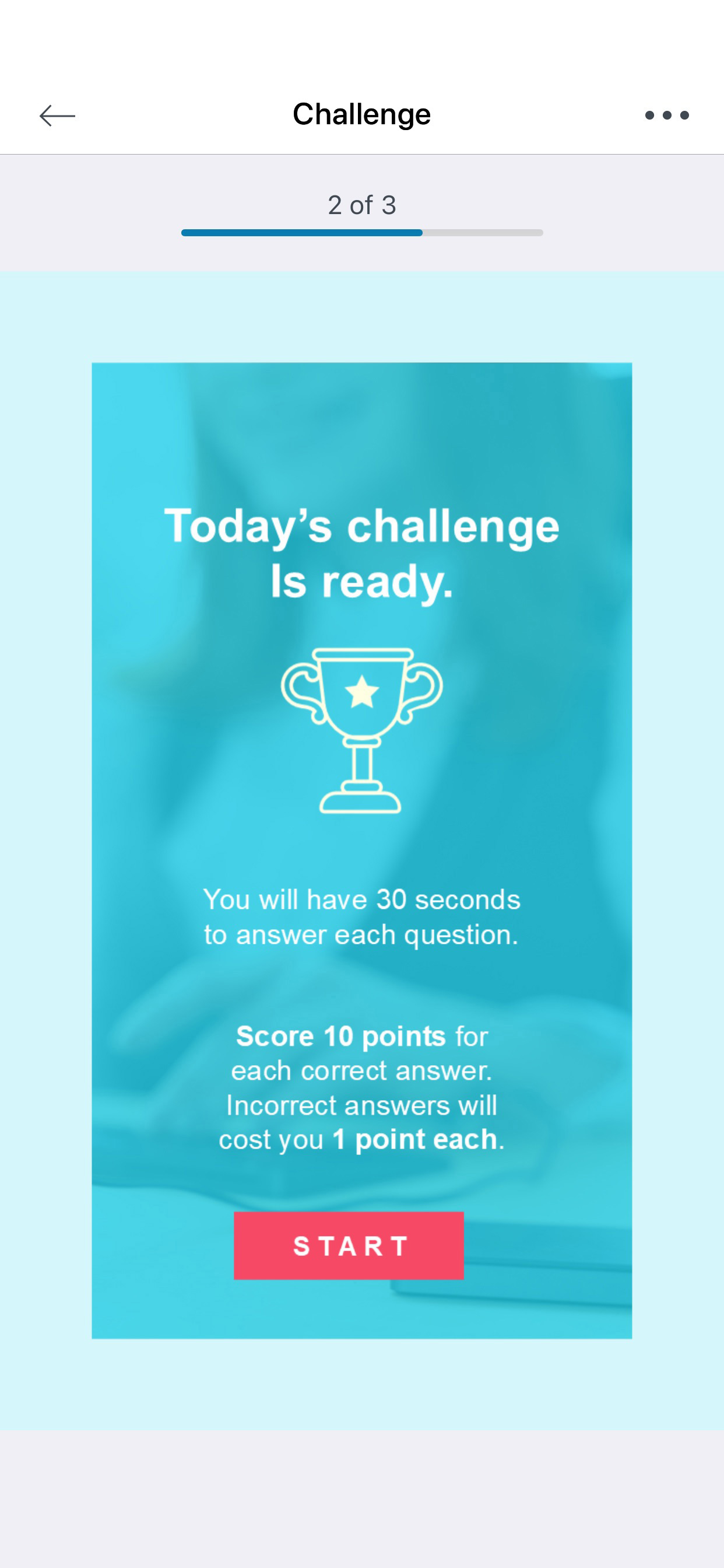 Learning Challenge: Interactive activities to test knowledge