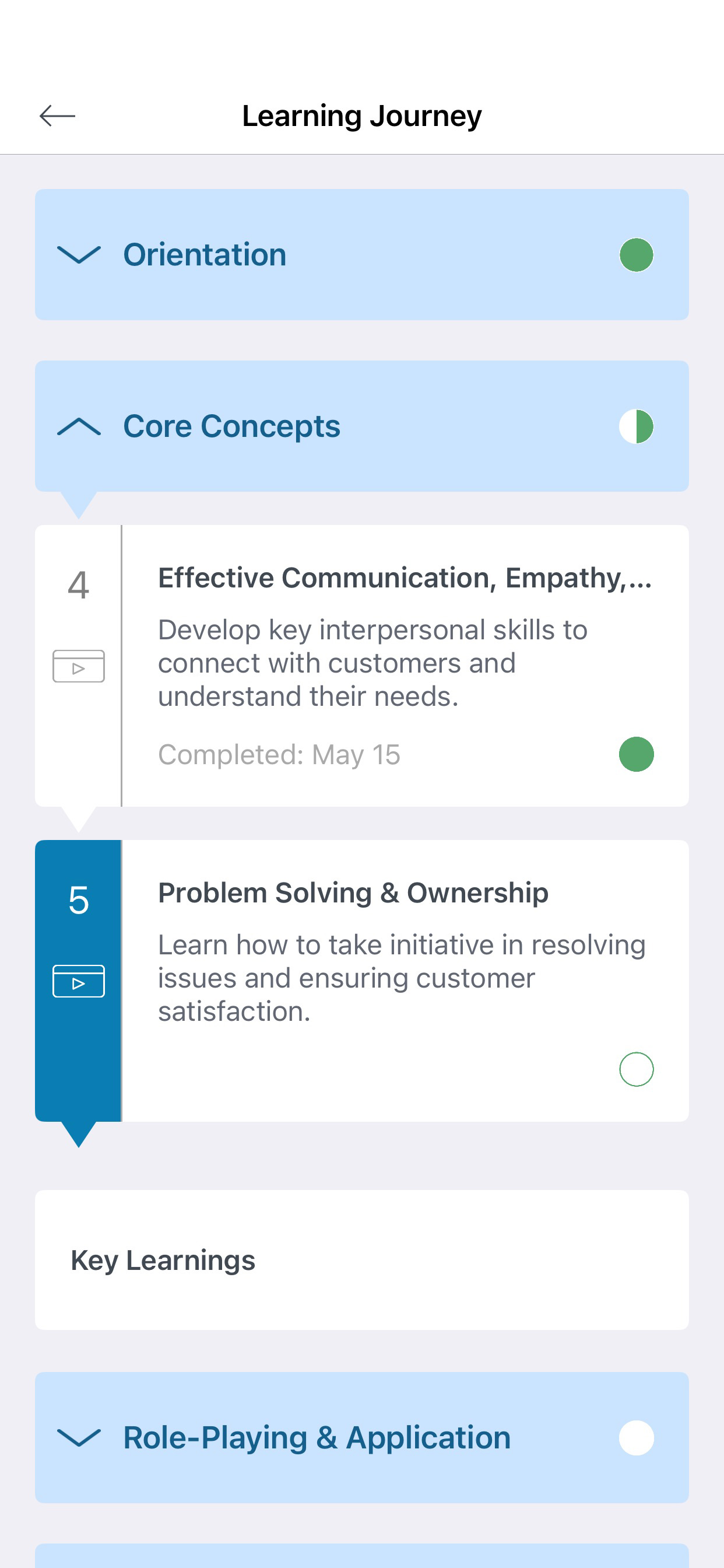 Learning Journey: Structured pathways for guided continuous development